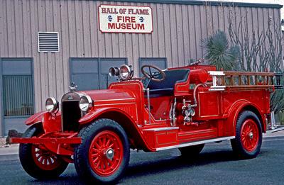 “Baby Stutz” 350 gpm engine modified in 1930 by the New Stutz Fire Apparatus Company.