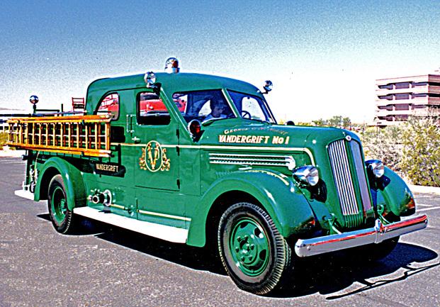 Triple combination fire engine. Ex – Vandergrift, PA and ALCOA Fire Brigade.