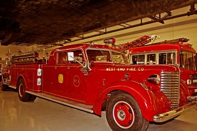 Sedan cab fire engine. Ex West End Fire Co., Stowe, PA.