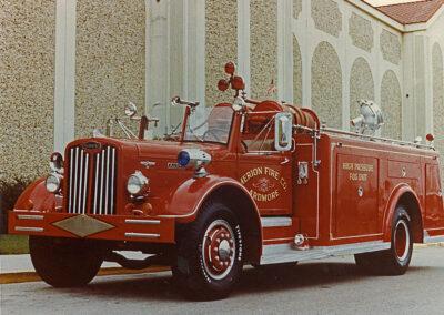 High pressure fog fire engine. ex – Ardmore, PA. 70 gpm Hardie Pump.