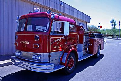 Cab Forward fire engine. Ex – Oceanside NY and Chatham, NY