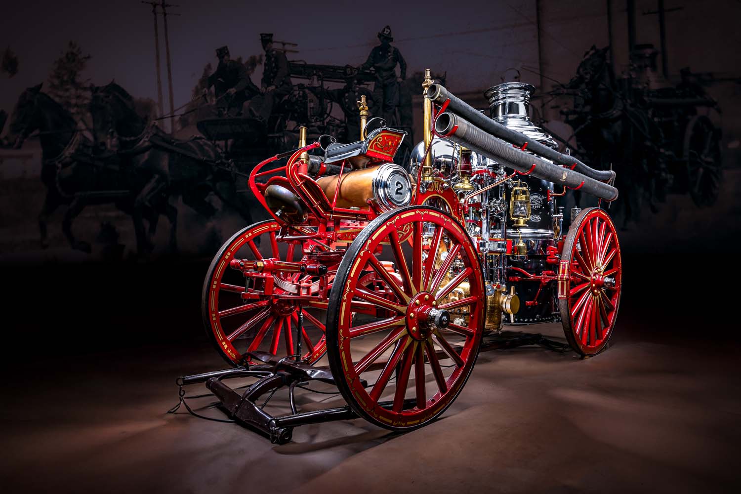 1850 U.S. Crafted Hose Cart