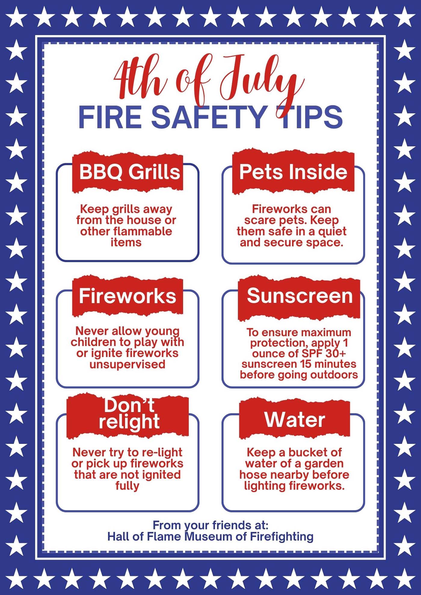 4th of July Fire Safety Tips 4th of July Fire Safety Tips